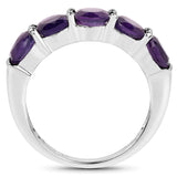 2.25 Carat Genuine Amethyst .925 Sterling Silver Ring