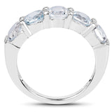 3.00 Carat Genuine Blue Topaz .925 Sterling Silver Ring