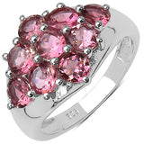 2.34 Carat Genuine Tourmaline .925 Sterling Silver Ring