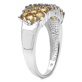 1.54 Carat Genuine Citrine .925 Sterling Silver Ring