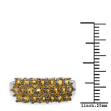 1.54 Carat Genuine Citrine .925 Sterling Silver Ring