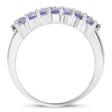 1.54 ct Genuine Tanzanite .925 Sterling Silver Ring