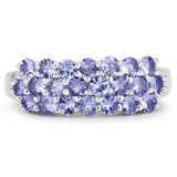 1.54 ct Genuine Tanzanite .925 Sterling Silver Ring