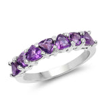 1.75 ct. Genuine Amethyst .925 Sterling Silver Ring for women
