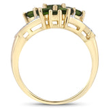 1.26 ct. Genuine Chrome Diopside .925 Sterling Silver Ring