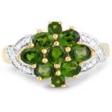 1.26 ct. Genuine Chrome Diopside .925 Sterling Silver Ring