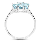 1.70 Carat Genuine Blue Topaz .925 Sterling Silver Ring