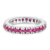 2.16 Carat Genuine Ruby .925 Sterling Silver Ring