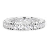 2.16 Carat Genuine White Topaz .925 Sterling Silver Ring
