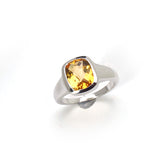 2.40 ct. Genuine Citrine .925 Sterling Silver Ring