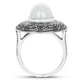 6.33 Carat Genuine Aquamarine .925 Sterling Silver Ring