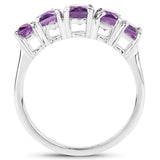 2.50 ct. Genuine Amethyst .925 Sterling Silver Ring