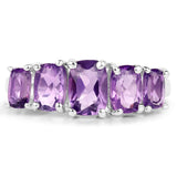 2.50 ct. Genuine Amethyst .925 Sterling Silver Ring