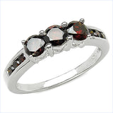 1.00 Carat Genuine Red Diamond 10K White Gold Ring