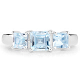 1.23 Carat Genuine Blue Topaz .925 Sterling Silver Ring