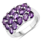 2.70 ct Genuine Amethyst .925 Sterling Silver Ring
