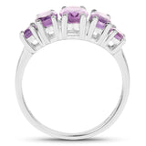 1.98 Carat Genuine Amethyst .925 Sterling Silver Ring