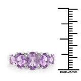 1.98 Carat Genuine Amethyst .925 Sterling Silver Ring