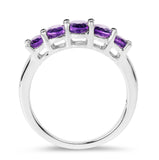 1.43 ct. Genuine Amethyst .925 Sterling Silver Ring