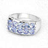 1.90 ct. Genuine Tanzanite .925 Sterling Silver Ring for women