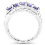 1.90 ct. Genuine Tanzanite .925 Sterling Silver Ring for women