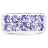 1.90 ct. Genuine Tanzanite .925 Sterling Silver Ring for women