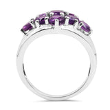 2.16 ct. Genuine Amethyst .925 Sterling Silver Ring for women