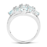 2.88 ct. Genuine Blue Topaz .925 Sterling Silver Ring for women