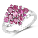2.10 ct. Genuine Ruby .925 Sterling Silver Ring