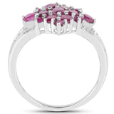 2.10 ct. Genuine Ruby .925 Sterling Silver Ring
