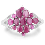 2.10 ct. Genuine Ruby .925 Sterling Silver Ring