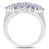 2.03 ct. Genuine Tanzanite .925 Sterling Silver Ring