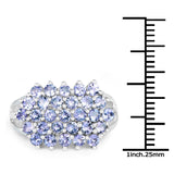 2.03 ct. Genuine Tanzanite .925 Sterling Silver Ring