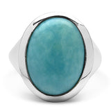 8.30 Carat Genuine Larimar .925 Sterling Silver Ring