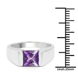 1.50 ct. Genuine Amethyst .925 Sterling Silver Ring