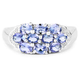 1.70 ct. Genuine Tanzanite .925 Sterling Silver Ring
