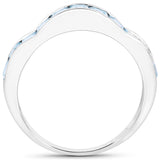 2.09 ct. Genuine Blue Topaz .925 Sterling Silver Ring
