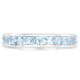 2.09 ct. Genuine Blue Topaz .925 Sterling Silver Ring