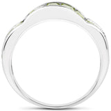1.65 Carat Genuine Peridot .925 Sterling Silver Ring