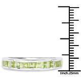1.65 Carat Genuine Peridot .925 Sterling Silver Ring