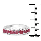 1.61 Carat Genuine Ruby .925 Sterling Silver Ring