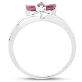 0.42 ct. Genuine Ruby .925 Sterling Silver Ring