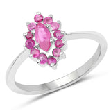0.62 ct. Genuine Ruby .925 Sterling Silver Ring