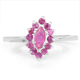 0.62 ct. Genuine Ruby .925 Sterling Silver Ring