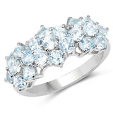 2.52 ct. Genuine Blue Topaz .925 Sterling Silver Ring