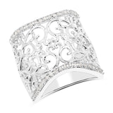 0.25 ct. Genuine White Diamond .925 Sterling Silver Ring for women