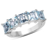 3.75 Carat Genuine Blue Topaz .925 Sterling Silver Ring