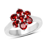 2.24 Carat Genuine Garnet .925 Sterling Silver Ring