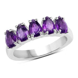 1.85 ct. Genuine Amethyst .925 Sterling Silver Ring
