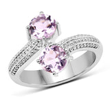 1.46 Carat Genuine Amethyst .925 Sterling Silver Ring